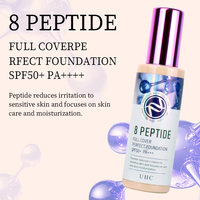 Crème BB liquide hydratante haute protection SPF 50+, résistante à l'eau et à la transpiration, protection UV, contrôle du sébum, correcteur, maquillage du visage