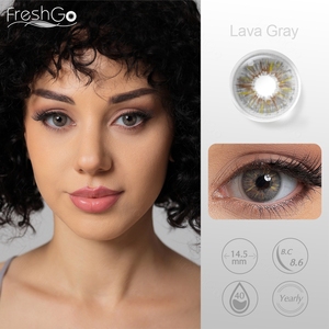 Muestra gratis Freshgo Broadway Lentes de contacto de colores Lentes de contacto de etiqueta privada Best Seller Lava Grey Eye Lens 14,5mm Lentilles - Product Image 2