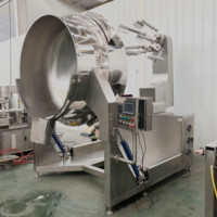 Bouilloire sous vide de qualité alimentaire CE pour la fabrication de confiture Bouilloire vapeur chemisée Bouilloire chemisée pour la cuisson de gaz Mélangeur