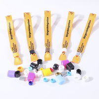 Pulsera de Tela Personalizada con Cierre de Plástico Ajustable e Impresión de Logotipo