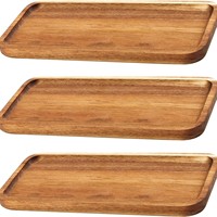 Platos de Madera de Acacia Rectangulares y Ovalados, Pulidos y Grabados Personalizados, Venta al por Mayor de Fábrica, para Cafeterías, Hoteles y Fiestas
