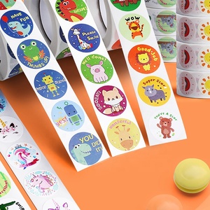 Adesivi per Bambini, Etichette di Ricompensa e Incoraggiamento, Decalcomanie per Asilo, Etichette per Insegnanti, Disegni di Piccoli Cartoni Animati, Animali Carini in Vinile Impermeabile - Product Image 3