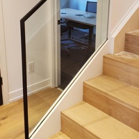 Tube en U à fente pour balustrade en verre et aluminium, de haute qualité, moderne, pour villa et hôtel, pour escalier et balcon