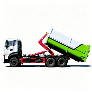 Nouveau camion à ordures Dongfen 6x4 à chargement et déchargement par rouleaux, camion à benne hydraulique complète avec conteneur de déchets à accouplement pour l'assainissement urbain - Product Image 6
