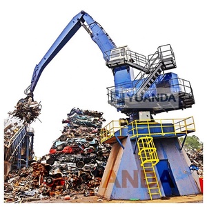 Grúa de Equilibrio Fija para Manipulación de Materiales a Granel, Excavadora con Garra, Grúa para Reciclaje de Chatarra Metálica - Product Image 1