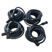 Cable de Alimentación de Bajo Voltaje Socapex ST de 19 Núcleos, 50/100 Pies, Extensión Macho-Hembra, Conductor de Cobre, Aislamiento de Goma, Personalizado