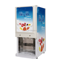 Distributeur de yaourt réfrigéré commercial, distributeur de lait/jus/yaourt/boissons avec 2 sacs BIB de 10L