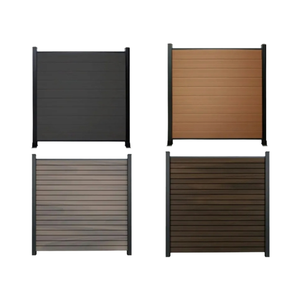 Conjunto de Cercas Compuestas de WPC, Panel de Cerca para Jardín, Cercas Modernas de Madera y Plástico para Exteriores - Product Image 4