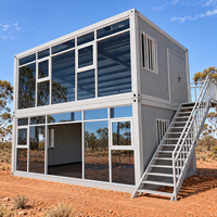 Maison conteneur pliable préfabriquée pour l'hébergement des travailleurs miniers dans les projets de camps isolés en Australie, avec transport facile