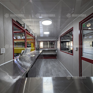 Tùy chỉnh thức ăn nhanh giỏ hàng di động nhượng Bộ Trailer thép không gỉ và sợi thủy tinh bánh hamburger Pizza Kem BBQ Trailer - Product Image 2