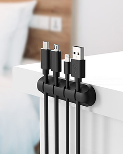Mini Silicona 3 <span class=keywords><strong>5</strong></span> 7 Ranura Cable de carga Cable Usb Línea Clip Pegar Pared Línea DE DATOS Cable Organizador - Product Image 5