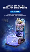 Simulateur de conduite de voiture de course à écran LCD HD 26 pouces, machine de jeu vidéo d'arcade à monnayeur, cockpit de simulation de course pour FEC