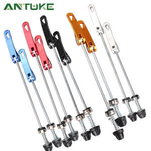 ก้านปลดเร็ว Antuke สำหรับจักรยาน ขนาด 185 มม. 145 มม. ชุดหน้า-หลัง ทำจากโลหะ สีสันสดใส อุปกรณ์เสริมแกนล้อจักรยานเสือภูเขา - Product Image 1