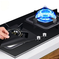 Couvre-brûleurs de cuisinière réutilisables à double épaisseur, antiadhésifs, couvre-plaques de cuisinière, brûleurs à gaz pour cuisine/cuisson.