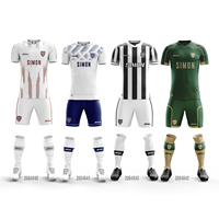 Neue Mode Benutzerdefiniertes Logo Muster Beliebtes Topseller Fußballtrikot für Sportbekleidung Fußball-Outfit-Sets