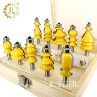 Ensemble d'embouts de routeur de moulage architectural 10 pièces boîtier personnalisable et moulage de base pour les projets de bricolage et OEM