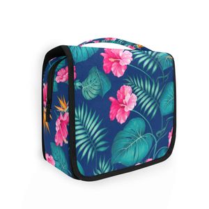 Trousse de Toilette Hawaïenne Personnalisée Monstera Grande Capacité Portable avec Poignée Souple – Meilleure Vente - Product Image 1