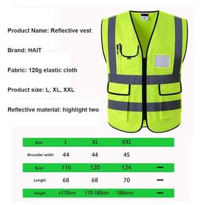 Safety ICV208-سترة أمان من البوليستر/القطن للقيادة في الحالات مع شريط عاكس أبيض 1 بوصة ، أخضر - Product Image 6