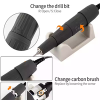 Micromoteur de laboratoire dentaire et machine à ongles OEM d'origine, remplacement, 45000 tr/min, At-maraton Champion M 3, à balais, pour vernis à ongles