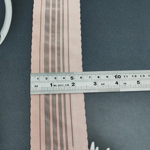 Rollo de cinta de encaje hueco negro blanco rosa de 40MM de alta calidad 100 200 yardas al por mayor cinta de cincha Premium correas de Material de sujetador - Product Image 5