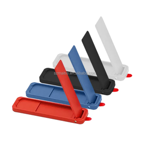 MAITRE Mini support de téléphone portable pliable en alliage de zinc Ultra mince 3.5mm Portable <span class=keywords><strong>Invisible</strong></span> Desktop Fit 4.95-6.43 Inch Phones - Product Image 6