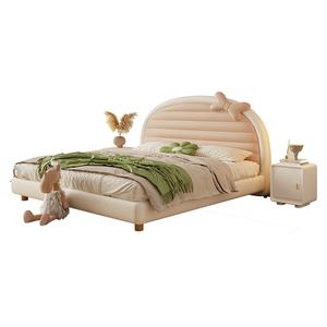 도매 가격 아름다움 침대 방 가구 현대 거품 침대 스크린 소년 성인을위한 어린이 나무 더블 이층 침대 - Product Image 6
