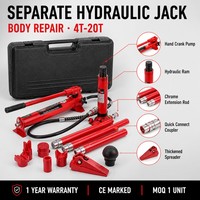 Kit de Reparación Hidráulica de Carrocería de 20 Toneladas, Juego de Pistón y Bomba Porta Power con Caja de Almacenamiento