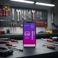 INCELL HX Premium Layar Sentuh LCD Hitam 6,9 Inci Kompatibel dengan 15 Pro Max