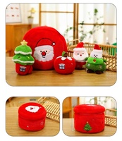 Série de Noël : Poupée Père Noël en peluche super douce brodée, anti-stress, cadeau promotionnel pour anniversaires et décorations de fêtes