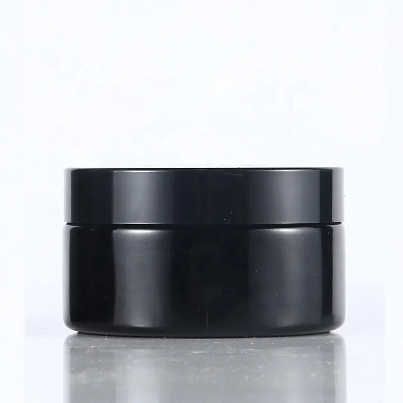 UVガラスバイオレットガラスジャーグラム化粧品クリームジャー黒ガラス容器クリーム用100 mlジャー