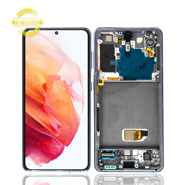6.2" Original Display for Samsung Galaxy S21 5G SM-G991B G991U G991W G991N LCD Touch Screen Replacement Repair Parts With Frame