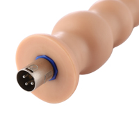 Auxfun 8.27 "TPE Gode Anal Perle Attachement avec 3XLR 3 broches Connecteur pour le sexe Poussée Machine Produits Intimes En Gros