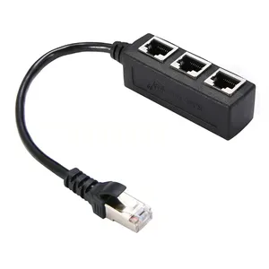 Poort Splitter Kabel Netwerk Cat5 Cat6 Adapter Rj45 Mannelijk Naar 2 3 Poorten Rj45 Vrouwelijke Adapter Rj45 Splitter Datakabel