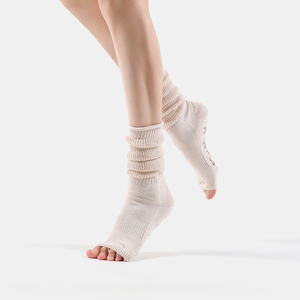<span class=keywords><strong>Calze</strong></span> da <span class=keywords><strong>donna</strong></span> a cinque dita, antiscivolo, a metà polpaccio, con punta aperta, morbide e comode per yoga e pilates - Product Image 2