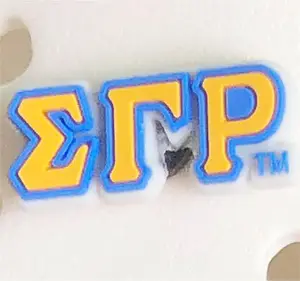 Breloques de chaussures Sigma Gamma Rho Ornements de chaussures SGRho Gold Caniche Jewels 1922 Sandal Charms Accessoire de chaussure - Product Image 1