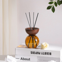 Diffuseur de parfum d'ambiance en rotin avec logo personnalisé, emballage de haute qualité, huiles essentielles naturelles