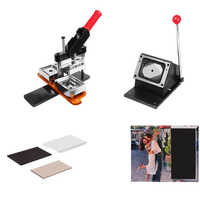 Nouveau modèle 2025 – Machine professionnelle manuelle pour aimants de réfrigérateur 53x80mm, kit de découpe de photos DIY pour usage en restaurant, couleur personnalisable