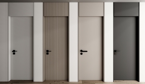 モダンなミニマリストMDF木製ドア室内用防湿耐火キッチンホテル用アパート寝室装飾 - Product Image 2