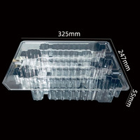 Plateau d'emballage en PVC transparent carré jetable MINXING pour pièces de téléphones portables et d'appareils photo - Plateau personnalisable