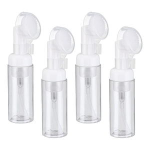 Hot Selling Emulsion Foam Mousse <b>Bottle</b> With Facial Wash Silicone Brush - Product Image 1