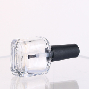 Flacon vide pour vernis à <span class=keywords><strong>ongles</strong></span>, 13 ml, en verre transparent, nouveau design, forme de <span class=keywords><strong>gel</strong></span>, récipient cosmétique avec pinceau doux, flacons personnels - Product Image 3