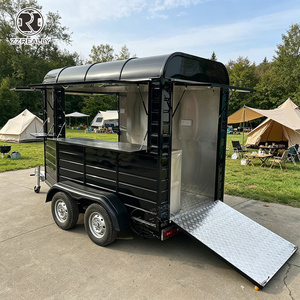 马车式食品车移动式不锈钢全装咖啡售卖拖车，配有全套厨房 - Product Image 5