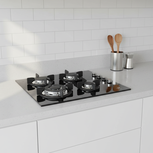 Estufa de gas de alta eficiencia con 4 quemadores, ahorradora de energía, duradera, de acero inoxidable, impermeable, para hoteles y hogares. - Product Image 1