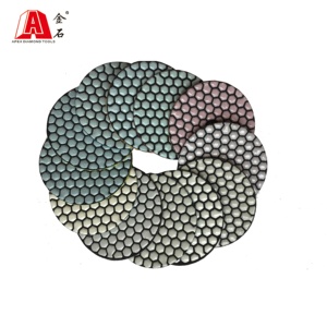 Tampon de polissage à sec diamanté flexible pour granit et marbre Tampon de meulage en résine pour sol - Product Image 2