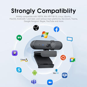 1080p Full HD <span class=keywords><strong>Webcam</strong></span> con micrófono de cubierta para Mac Laptop Desktop Call Conference <span class=keywords><strong>Livestream</strong></span> Desktop Laptops Pc Webcams - Product Image 6