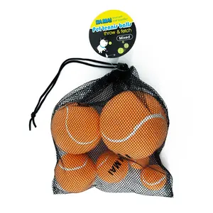 Custom Design Nylon Wool Cloth Material 9.5" Inflatable Big Tennis Ball