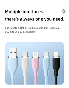 Cable de Datos de Carga Rápida Tipo-C a Tipo-C 3A con Conductores de Cobre Puro de Alta Calidad - Product Image 6