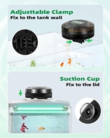 Ama-zon, gran oferta, Wifi, alimentador blanco para tanque de peces, acuarios automáticos con Software, un estanque grande para comida de Acuario, Alimentador automático para peces