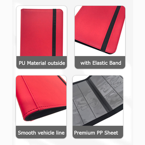 Modernqiu Album Personalizzato per Carte Collezionabili con 9 Tasche, Chiusura a Cerniera e Fascia Elastica per Collezione di Carte - Product Image 3