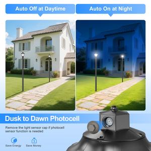 Lámpara de Jardín Decorativa para Caminos y Paisajes, Farol Redondo de Estilo Europeo, Elegantes Luces de Pilar - Product Image 4